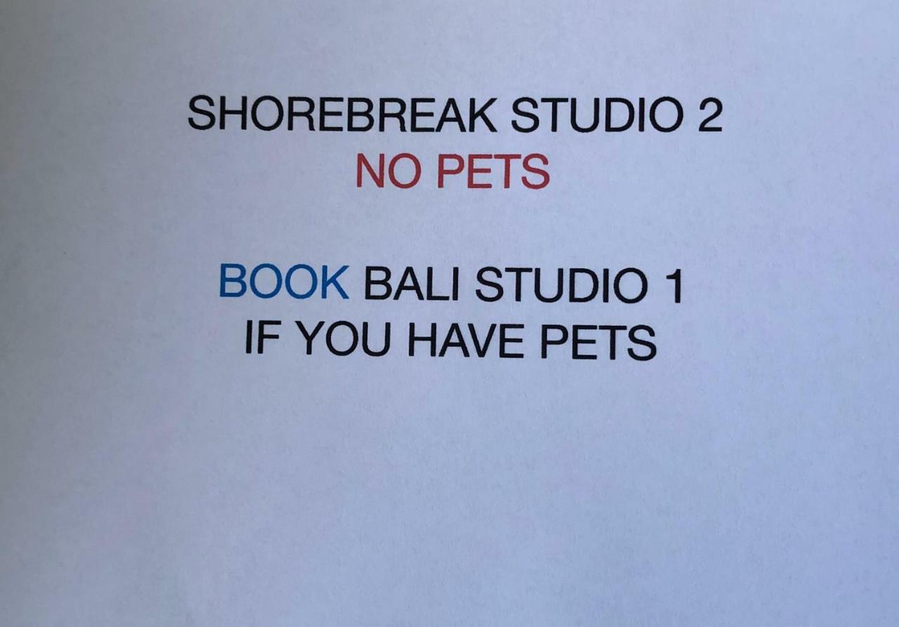 Shorebreak Studio Apartments Sapphire Beach Buitenkant foto